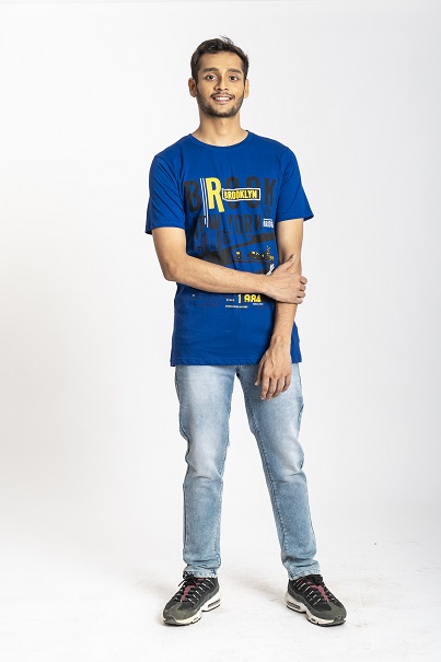 New designed light blue t-shirt